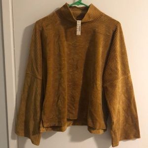 Madewell Mockneck Mustard Sweater
